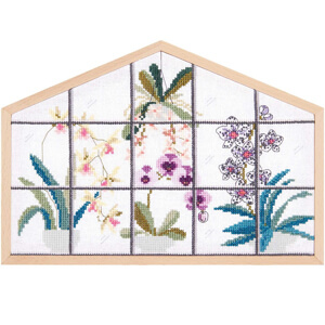 Rico Design Embroidery Kit Counted Cross Stitch Orchids Large